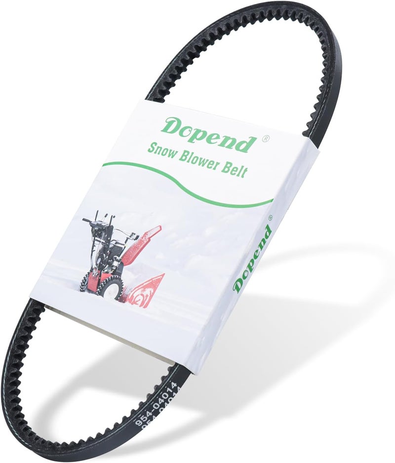 Dopend 954-04014 Snowblower Auger Belt 3/8'' x 27-1/8'' for MTD, Craftsman, Cub Cadet 2-Stage Snowblowers, Replaces 954-05110, 754-04014 Belt - Image 1